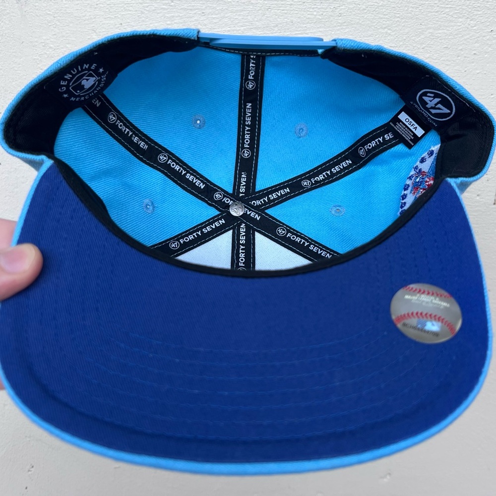 Baby Blue Toronto Blue Jays 1991 All Star Game Cooperstown Snapback Hat - Picture 8 of 12
